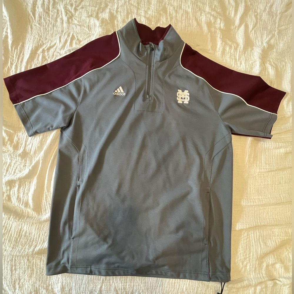 Men's Adidas Mississippi State baseball pullover Size Large
